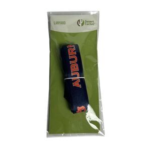 Auburn Tigers Lanyard‎ Keychain Orange & Blue Officially Licensed